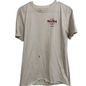 Hard Rock Cafe Las Vegas Graphic T Shirt Large Distressed